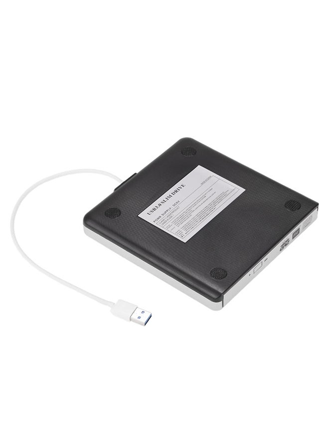 مسجل أقراص DVD خارجي بذاكرة روم ومنفذ USB فضي - Image 2