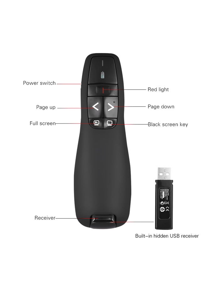 Wireless USB Presenter With Laser Pointer Black - v1548305148/N20102743A_2