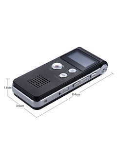 Generic Digital Voice Recorder With MP3 Player OS0120 Black/Silver  - Image 2