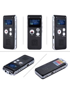 Generic Digital Voice Recorder With MP3 Player OS0120 Black/Silver  - Image 3