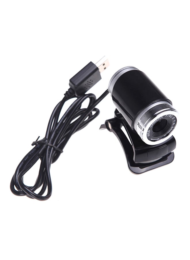 Clip-On HD Web Cam With Mic Black/Silver - Image 1