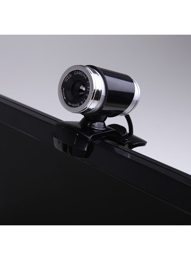 Clip-On HD Web Cam With Mic Black/Silver - Image 4
