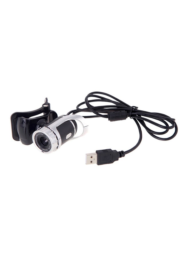 Clip-On HD Web Cam With Mic Black/Silver - Image 1
