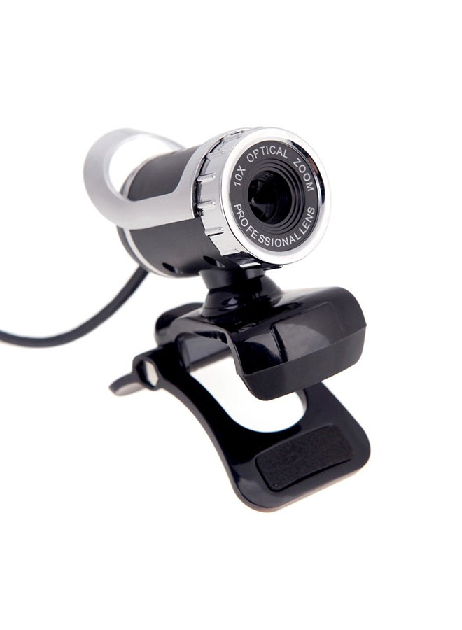 Clip-On HD Web Cam With Mic Black/Silver - Image 2