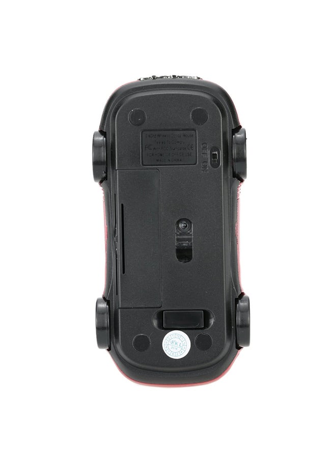 Generic - Wireless Racing Car Shaped Optical USB Mouse Red/Black - Image 1