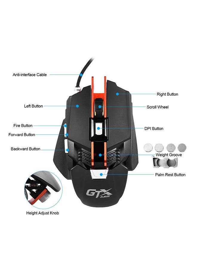 GTX E-sport Gaming Mouse Black  - Image 2