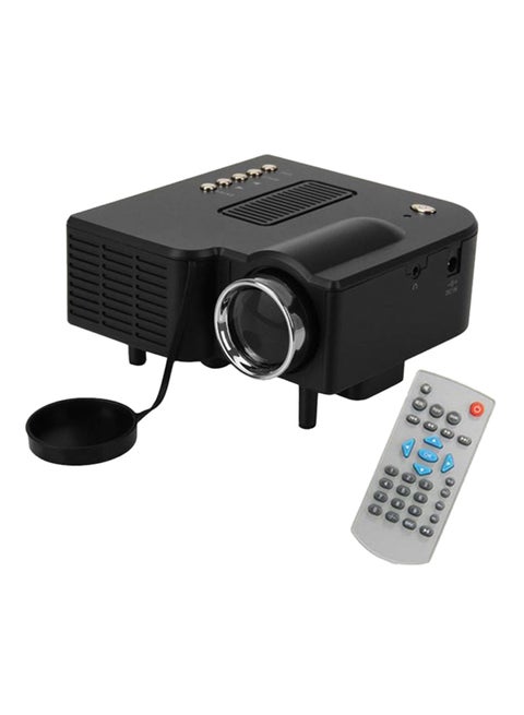 Portable VGA LCD 48 Lumens Projector With Remote Control UC28+ Black