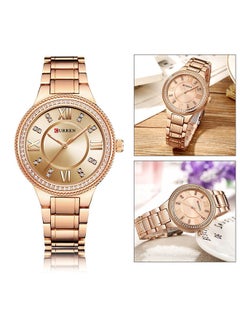 CURREN Women's Water Resistant Analog Watch 9004 - 30 mm - Rose Gold  - Image 2