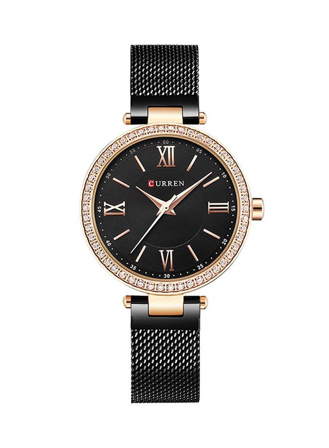 CURREN women Water Resistant Analog Wrist Watch 9011 - 30 mm -Black  - Image 1
