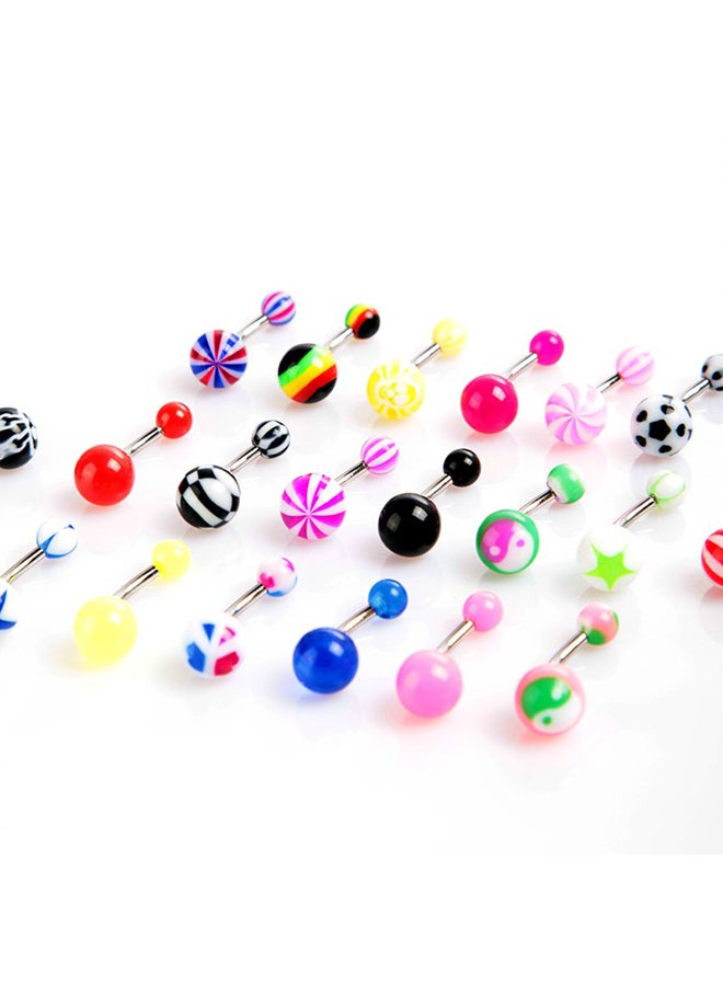 Generic 20-Piece Assorted Ball Navel Belly Button Rings  - Image 3