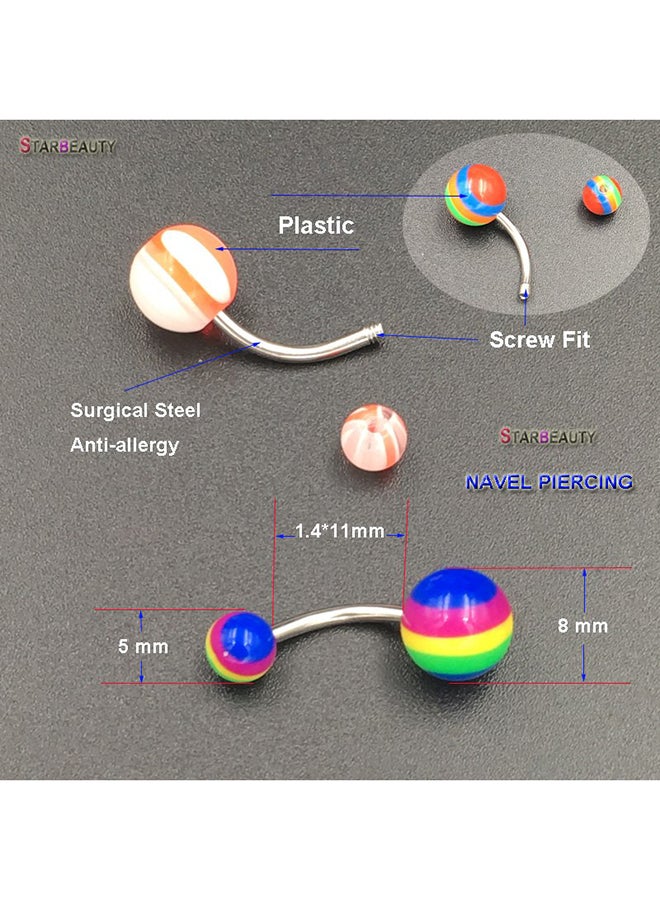 Generic 20-Piece Assorted Ball Navel Belly Button Rings  - Image 5