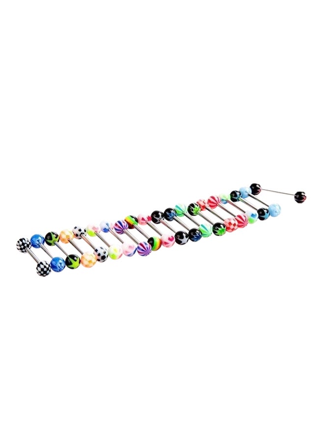Generic - 20-Piece Assorted Ball Tongue Rings - Image 1