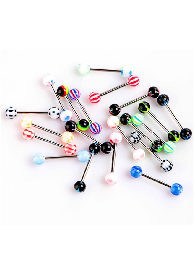 Generic - 20-Piece Assorted Ball Tongue Rings - Image 1