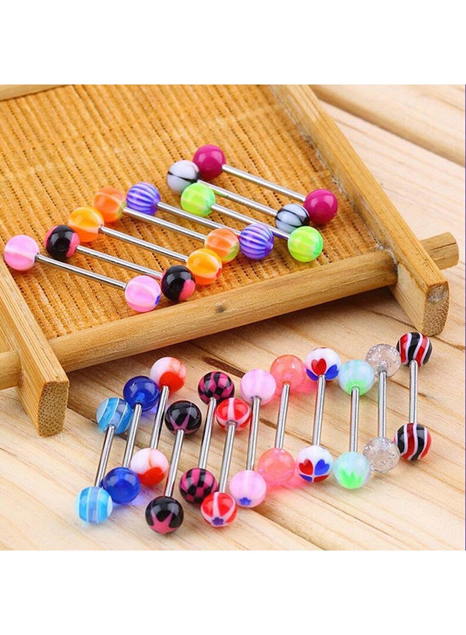 Generic - 20-Piece Assorted Ball Tongue Rings - Image 1