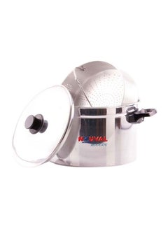 NOUVAL Kuskus Aluminum Steam Pot Silver 