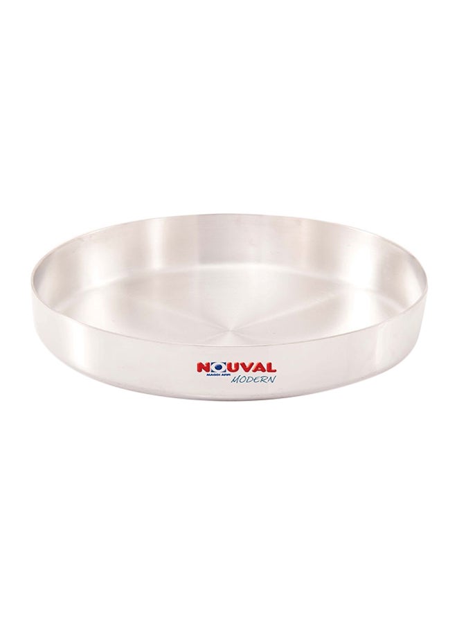 Aluminum Round Oven Tray Silver 28cm