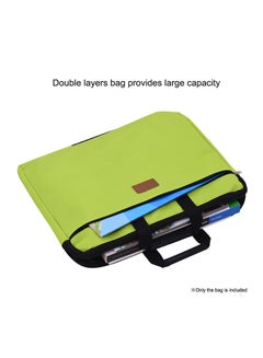 Generic Double Layer Document Holder Zipper File Bag With Handle  - Image 4