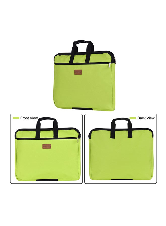 Generic - Double Layer Document Holder Zipper File Bag With Handle - Image 1