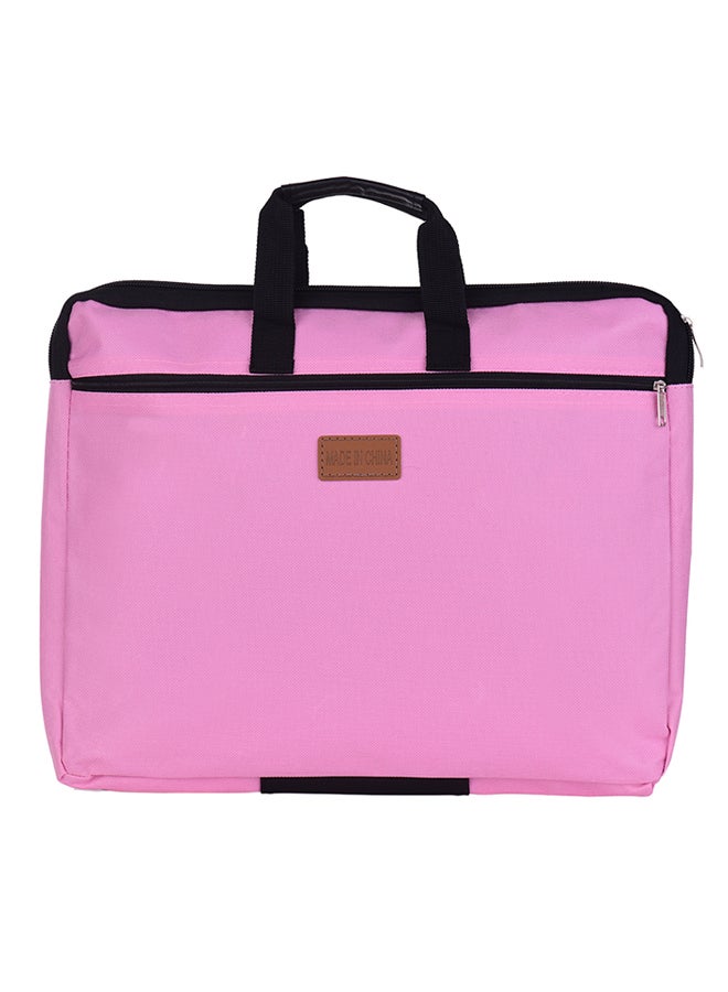 Generic Double Layer Document Holder Zipper File Bag With Handle  - Image 1