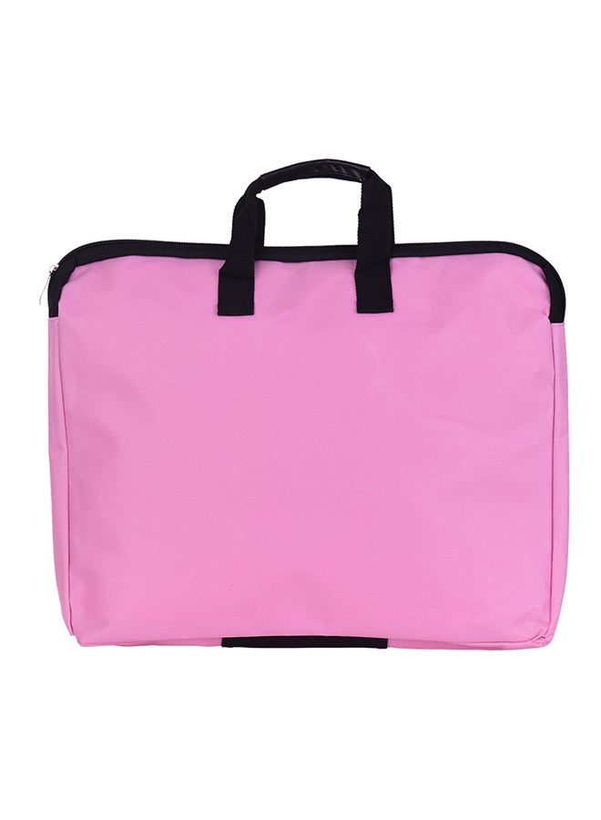 Generic Double Layer Document Holder Zipper File Bag With Handle  - Image 2