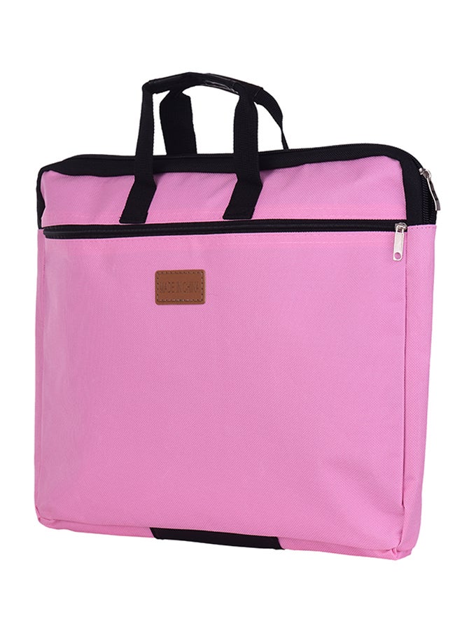 Generic Double Layer Document Holder Zipper File Bag With Handle  - Image 3