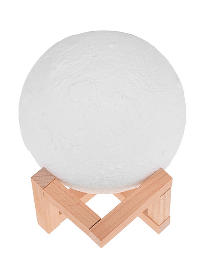 3D Printed LED Moon Lamp White 5.9inch - Image 1