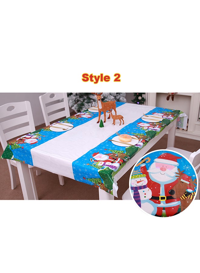 Generic - Christmas Pattern Rectangular Disposable Table Cloth Multicolour 55grams - Image 1