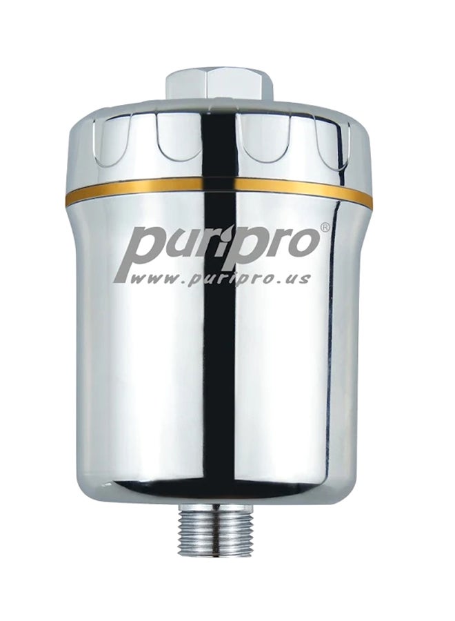 PuriPro Rainsoft Shower Filter Silver - Image 1
