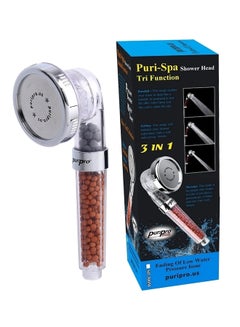 PuriPro Handheld Ionic Filtration Shower Head With Three Different Functions Multicolour  - Image 2