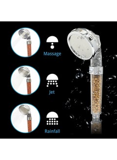 PuriPro Handheld Ionic Filtration Shower Head With Three Different Functions Multicolour  - Image 5
