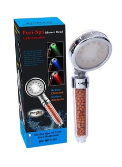 PuriPro LED Color Changing And Negative Ions Releasing Spa Shower Head Multicolour  - Image 2