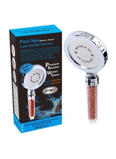 PuriPro 120mm Extra Large Spa Shower Head For Water Saving And Purified And Soft Water Multicolour  - Image 2