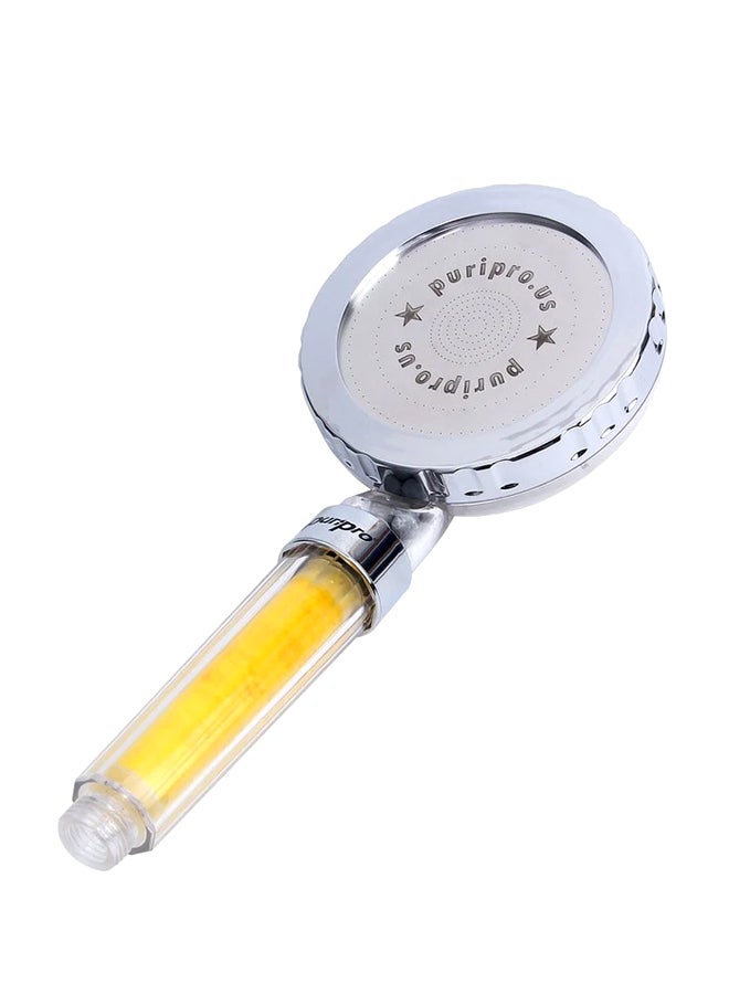 Aroma Therapy Ionic Shower Head With Goodness Of Lemon And Vitamin C - Giant Size Head Multicolour