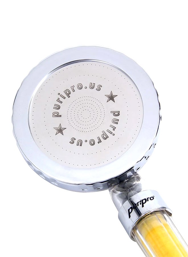 Aroma Therapy Ionic Shower Head With Goodness Of Lemon And Vitamin C - Giant Size Head Multicolour