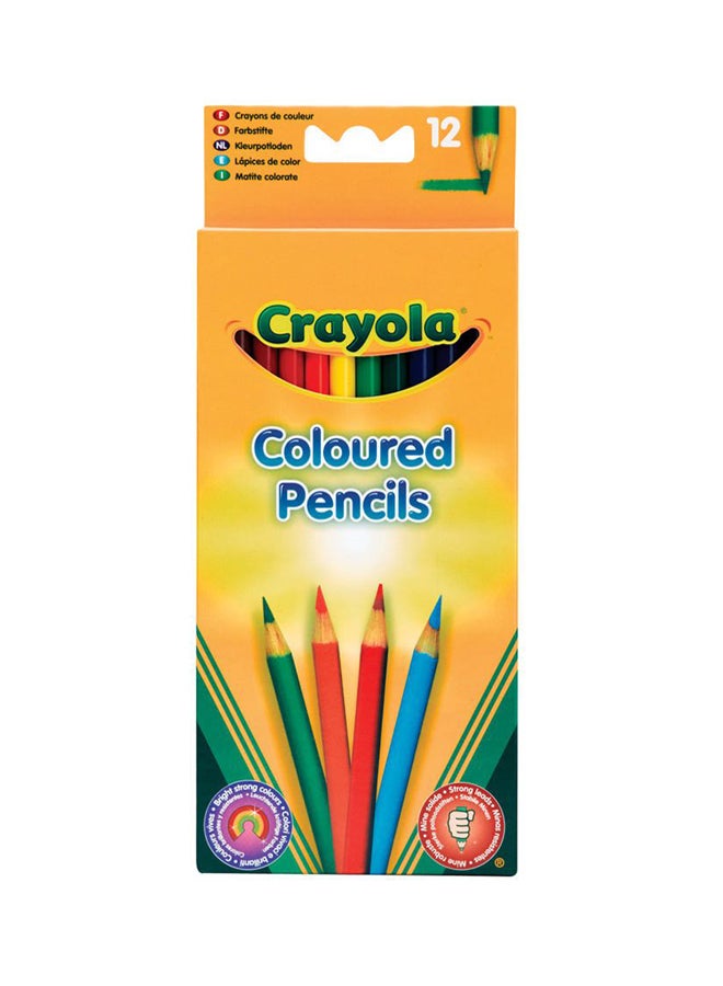 Crayola 12 Coloured Pencils - Image 1