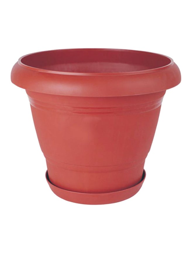 الهلال والنجمة الفضية  أصيص نباتات بتصميم يوناني بني