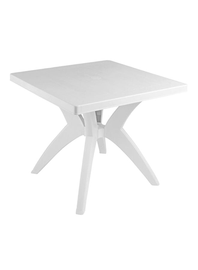طاولة دايانا مربعة الشكل أبيض 80x80سم