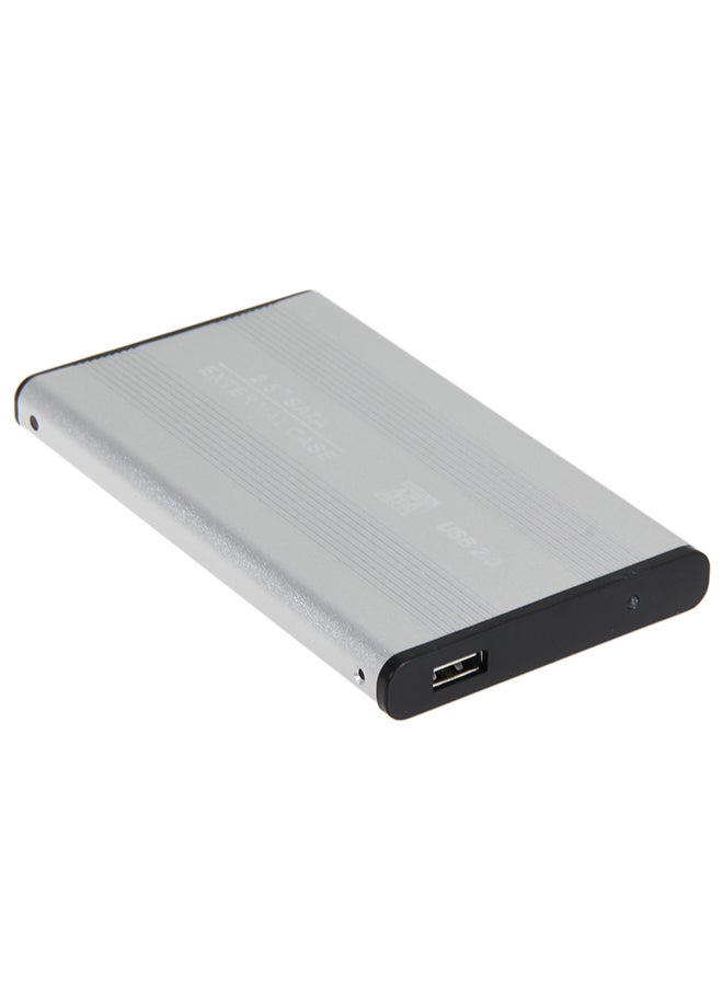 USB 2.0 SATA Enclosure External Case for Laptop Hard Disk Silver - Image 4