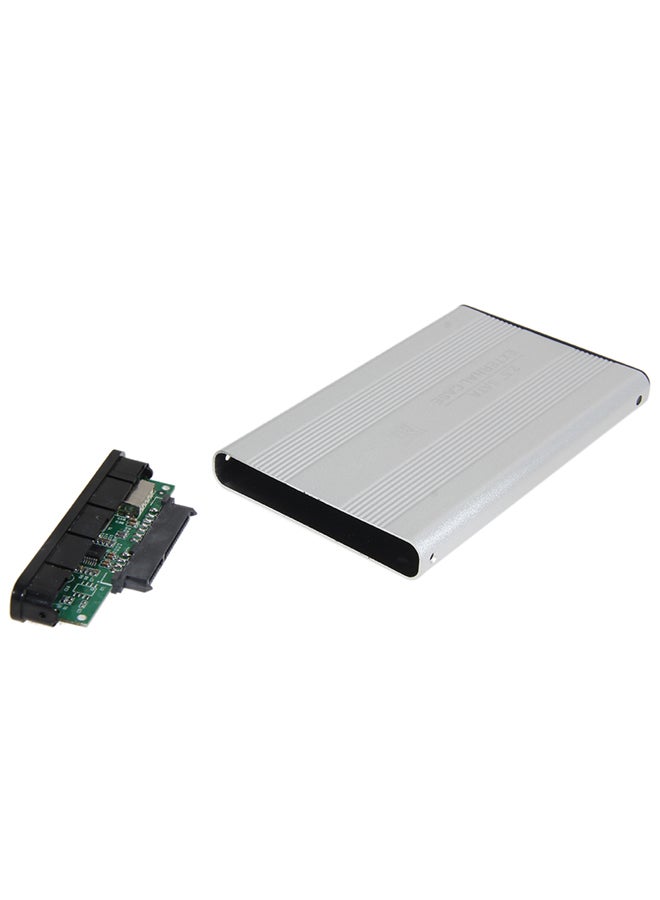 USB 2.0 SATA Enclosure External Case for Laptop Hard Disk Silver - Image 5