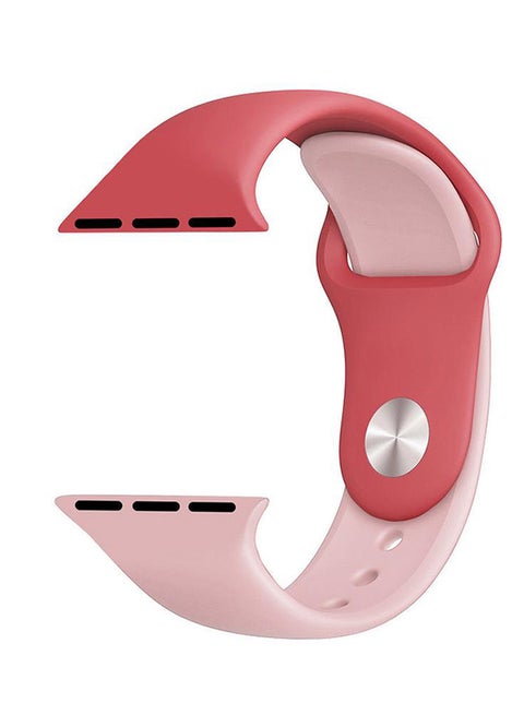 Replacement Band For Apple Watch Series 1/2/3/4 44mm Dark Pink/Pink