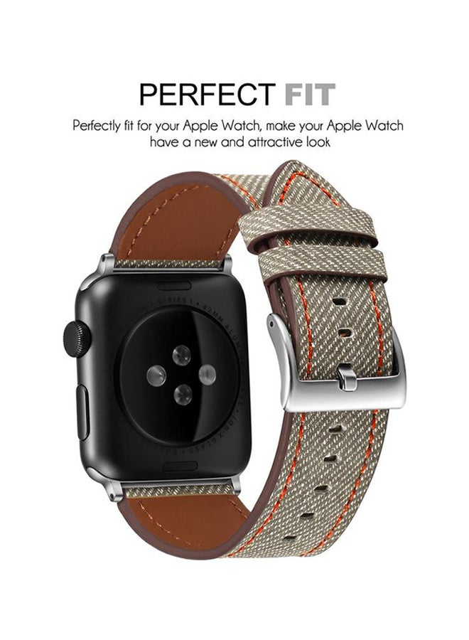 Replacement Band For Apple Watch Series 1/2/3/4 44mm Brown