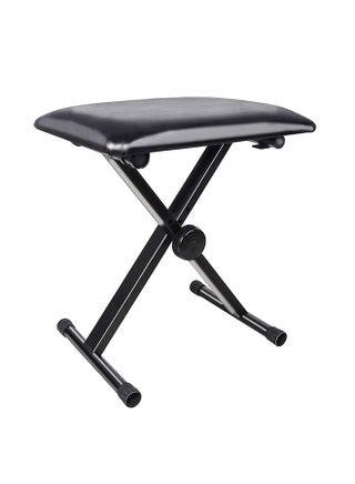 Piano And Keyboard Playing Folding Stool With Adjustable Seat Black - v1548418929/N20471984A_1