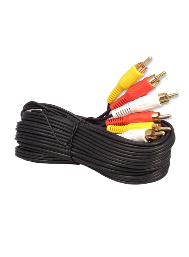 Generic - RCA Cable For Audio And Video Applications Black - Image 1