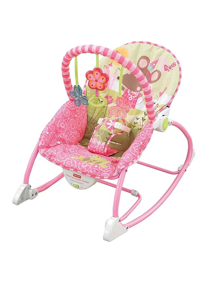 Fisher-Price Infant-To-Toddler Rocker - Pink/Yellow  - Image 1