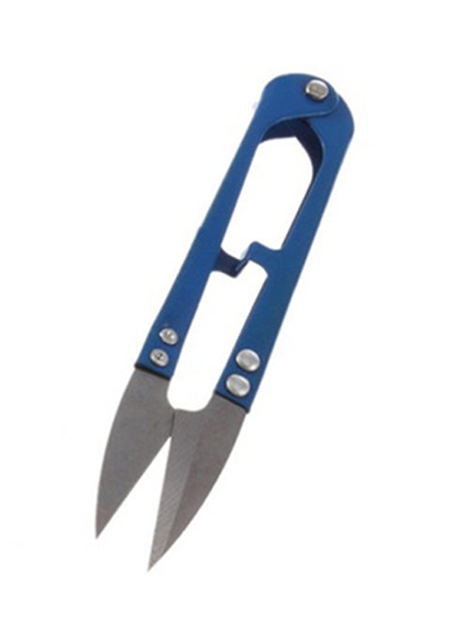 شاربدو مقص كبير عملي بمقبض معدني وتصميم زنبركي أزرق / فضي - Image 3