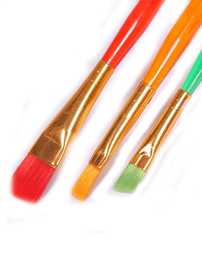 شاربدو مجموعة من فرش الرسم من 7 قطع أحمر / أصفر / أخضر - Image 3