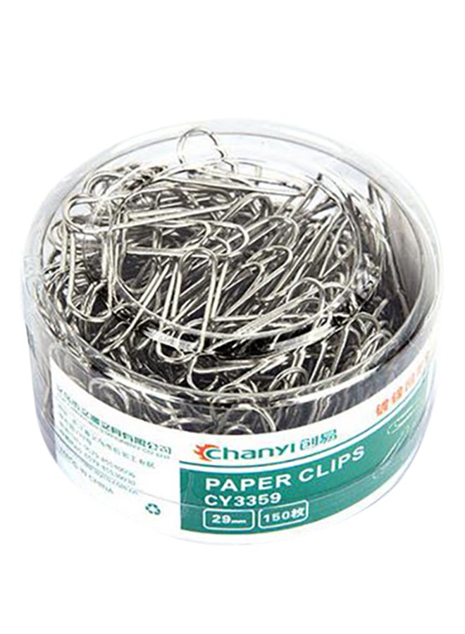 Sharpdo 150-Piece Paper Clip Silver 