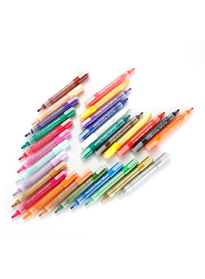 شاربدو أقلام رسم - 28 قطعة متعدد الألوان