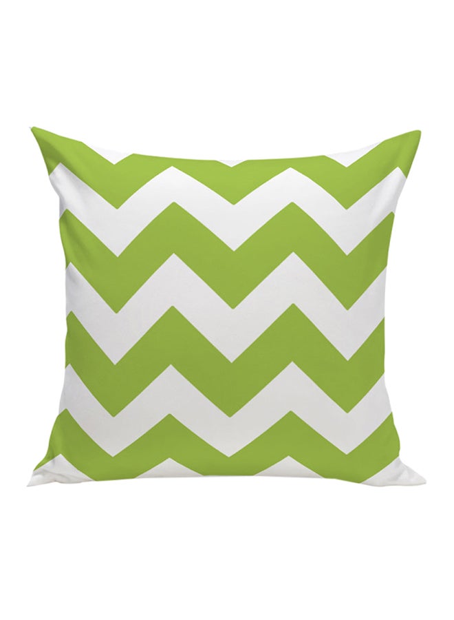 شاربدو وسادة ديكورٍ لينةٍ بطبعة أخضر/أبيض 45 x 45سم