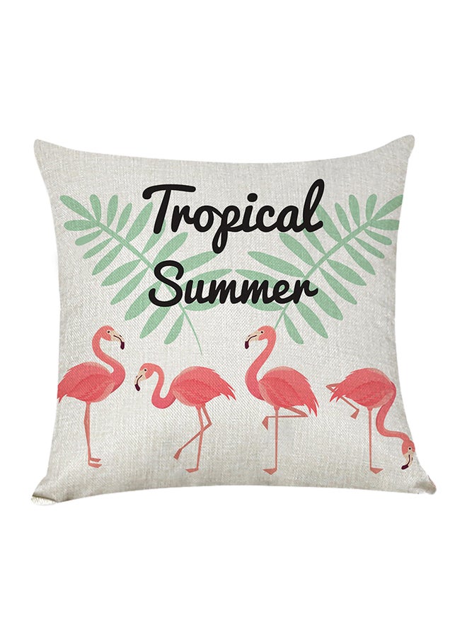 شاربدو وسادة ديكورٍ لينةٍ بطبعة متعدد الألوان 45 x 45سم